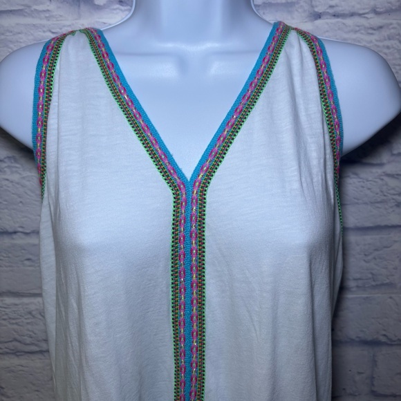 Pitusa PIMA SUNDRESS Swimsuit Cover Up White Blue Ombre Beach Resort Wear - Picture 4 of 16